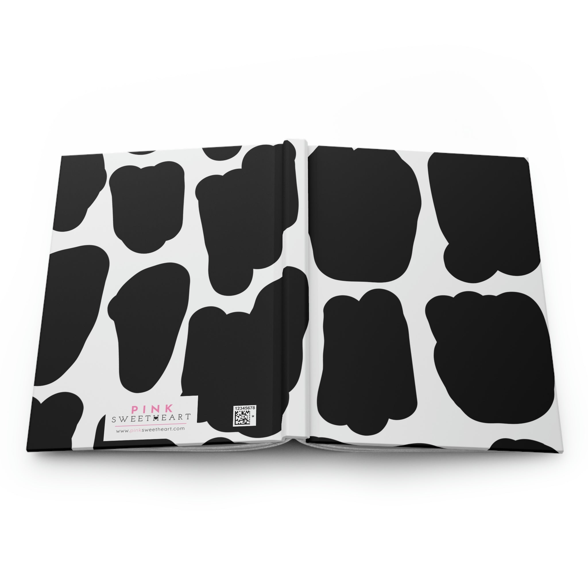 Black & White Print Hardcover Matte Journal Paper products Pink Sweetheart