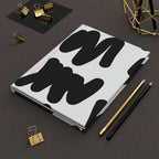Black & White Scribbles Hardcover Matte Journal Paper products Pink Sweetheart