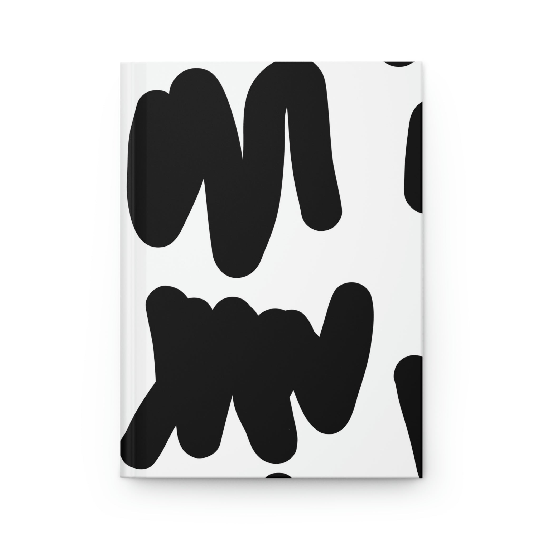 Black & White Scribbles Hardcover Matte Journal Paper products Pink Sweetheart