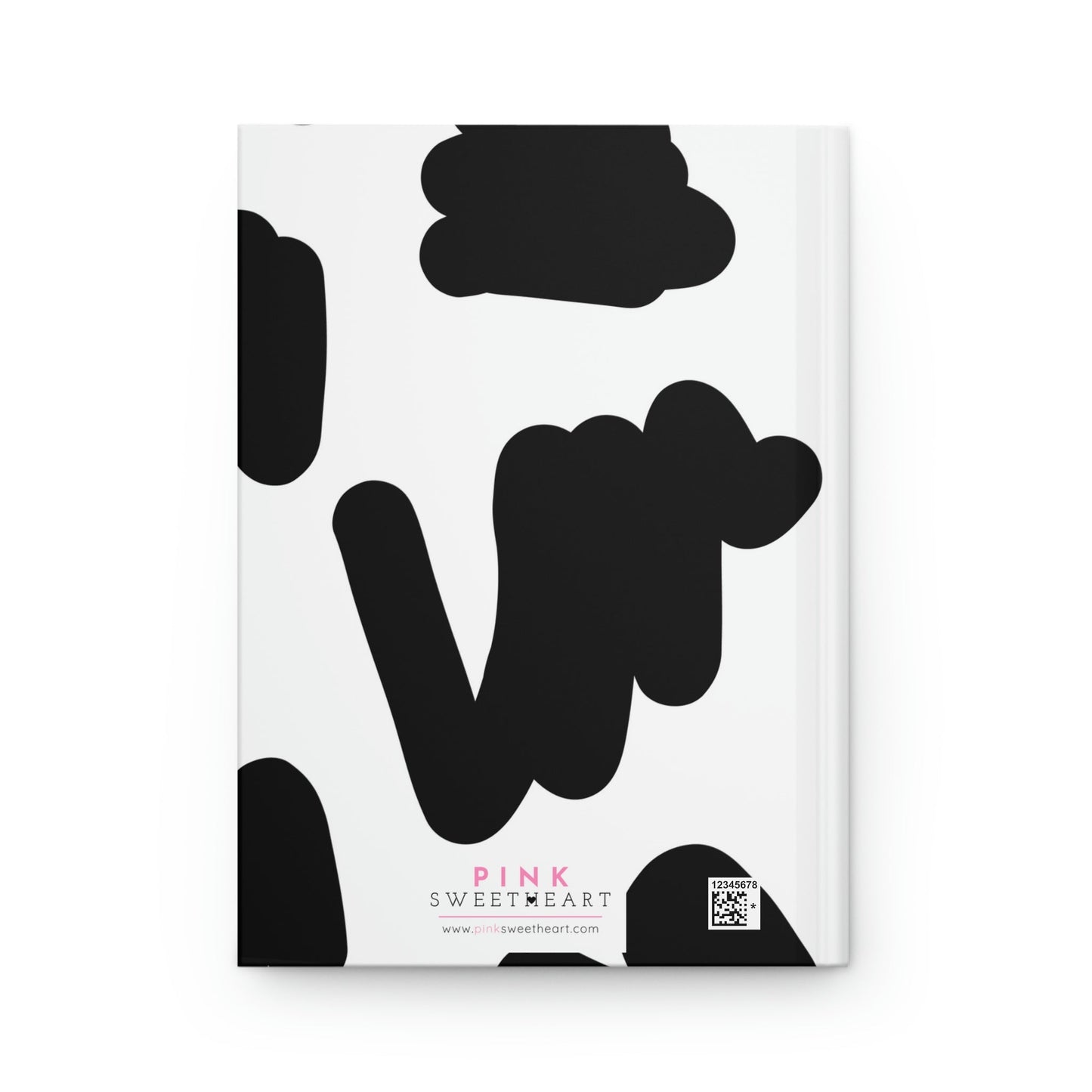 Black & White Scribbles Hardcover Matte Journal Paper products Pink Sweetheart