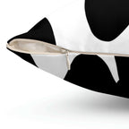 Black & White Scribbles Square Pillow Home Decor Pink Sweetheart
