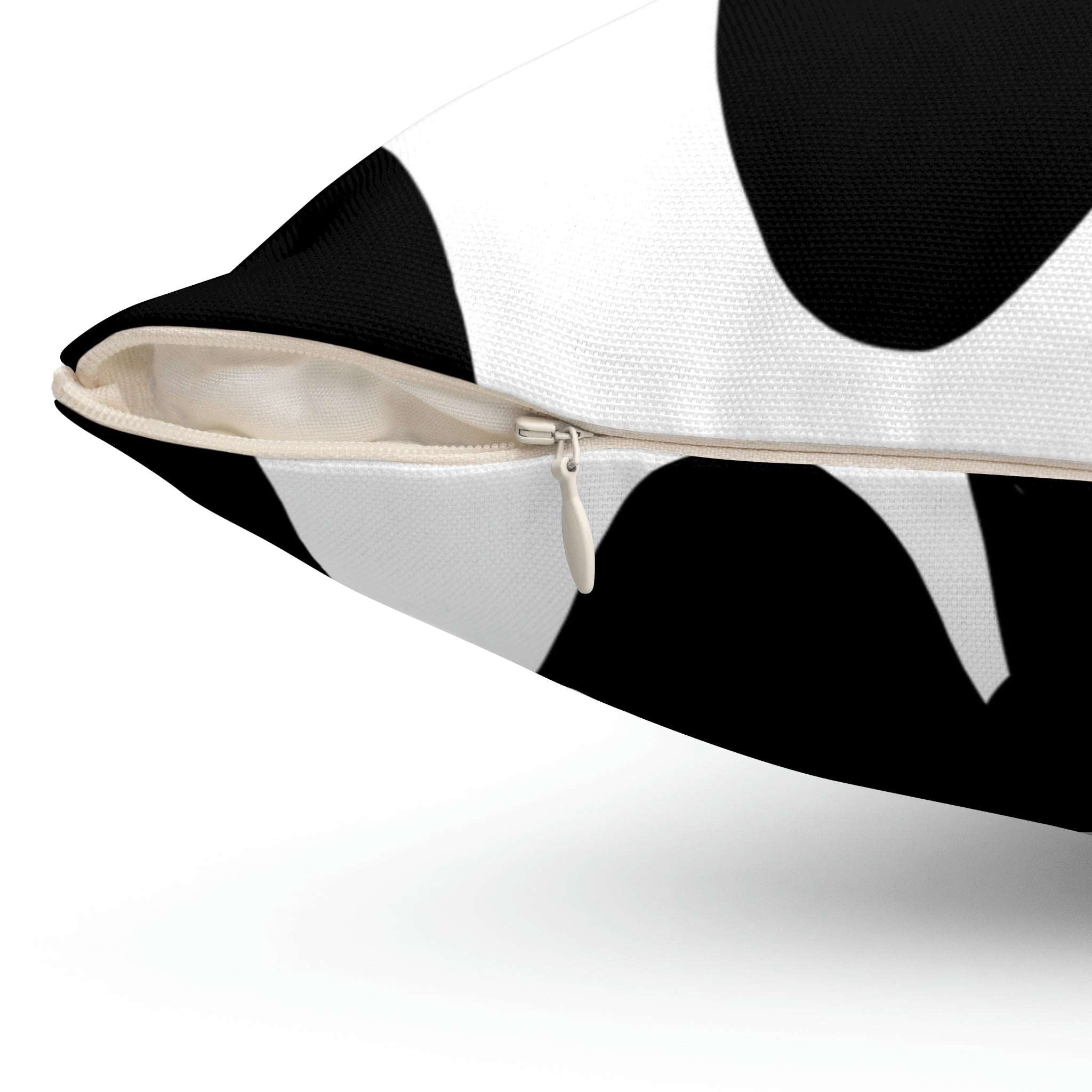 Black & White Scribbles Square Pillow Home Decor Pink Sweetheart