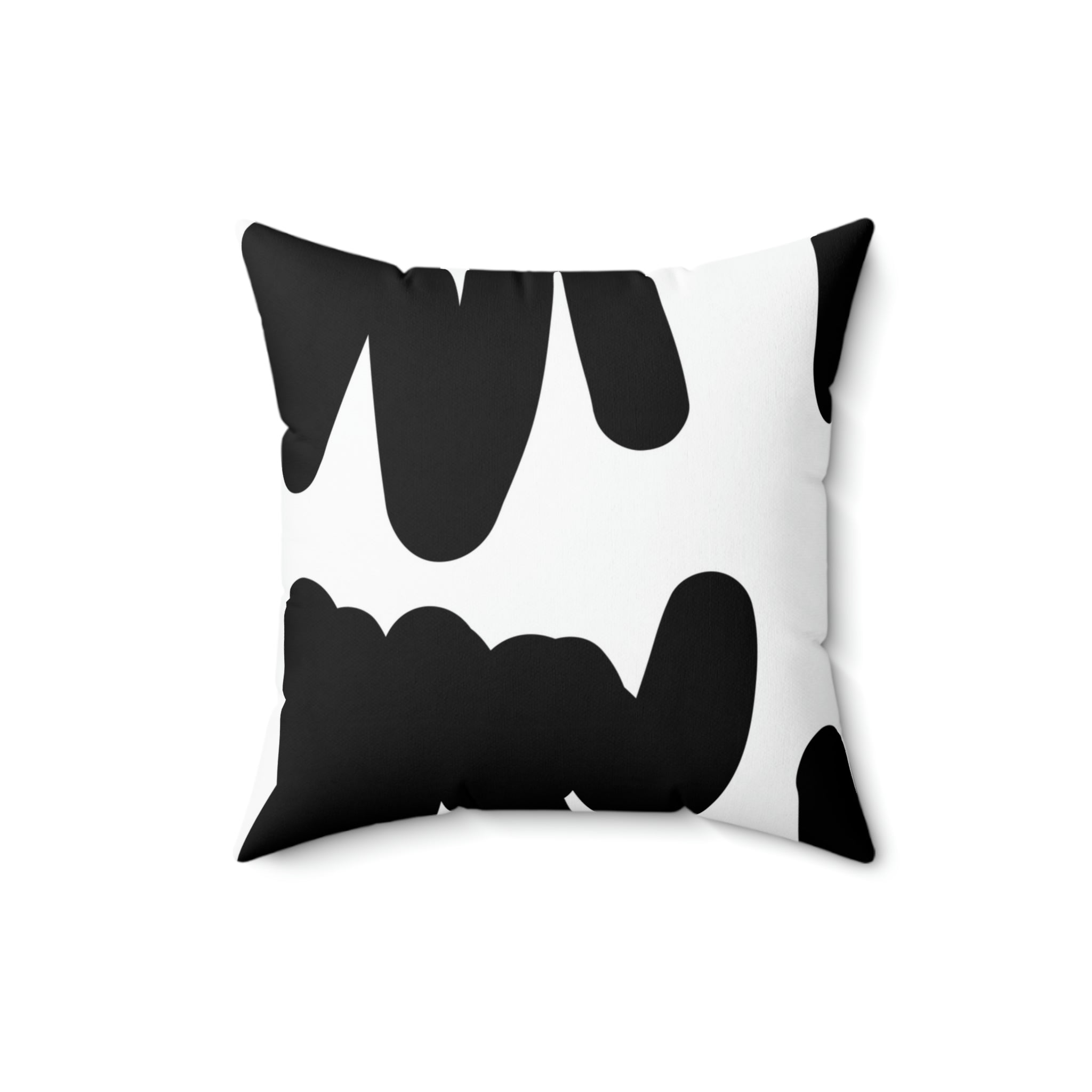 Black & White Scribbles Square Pillow Home Decor Pink Sweetheart