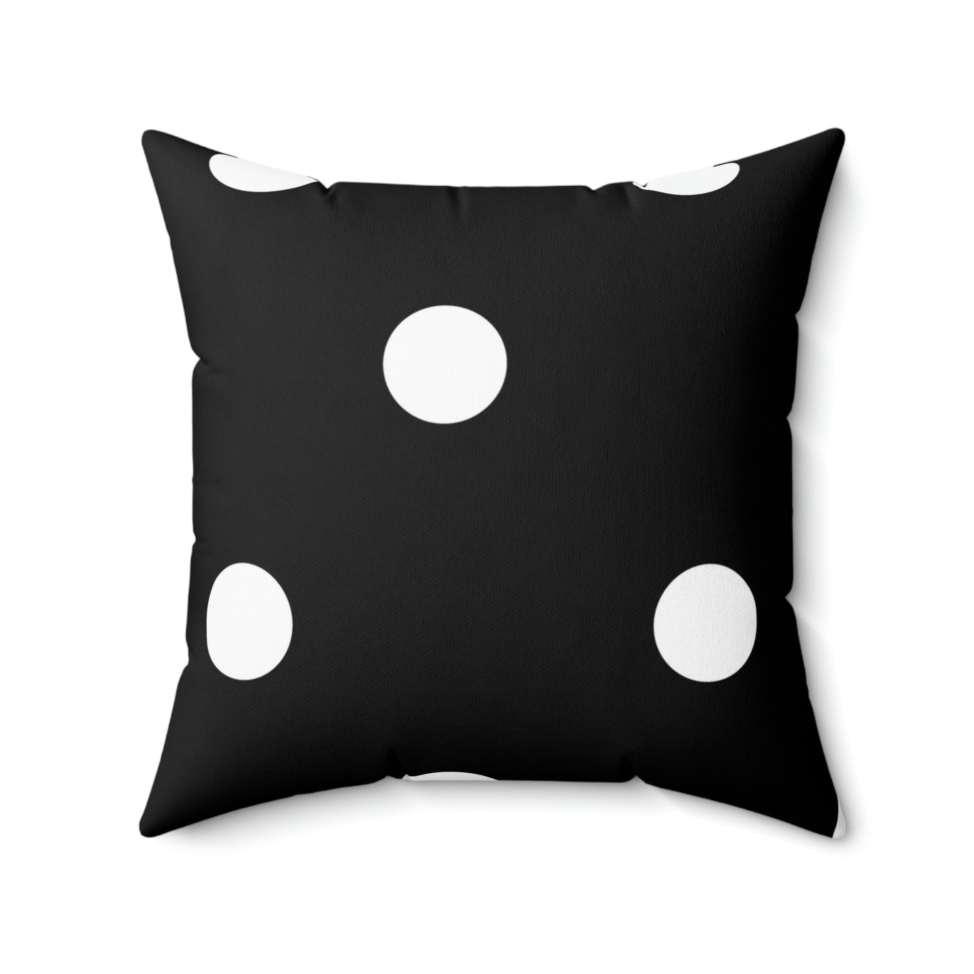 Black and White Polka Dot Square Pillow Home Decor Pink Sweetheart