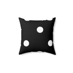 Black and White Polka Dot Square Pillow Home Decor Pink Sweetheart