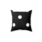 Black and White Polka Dot Square Pillow Home Decor Pink Sweetheart
