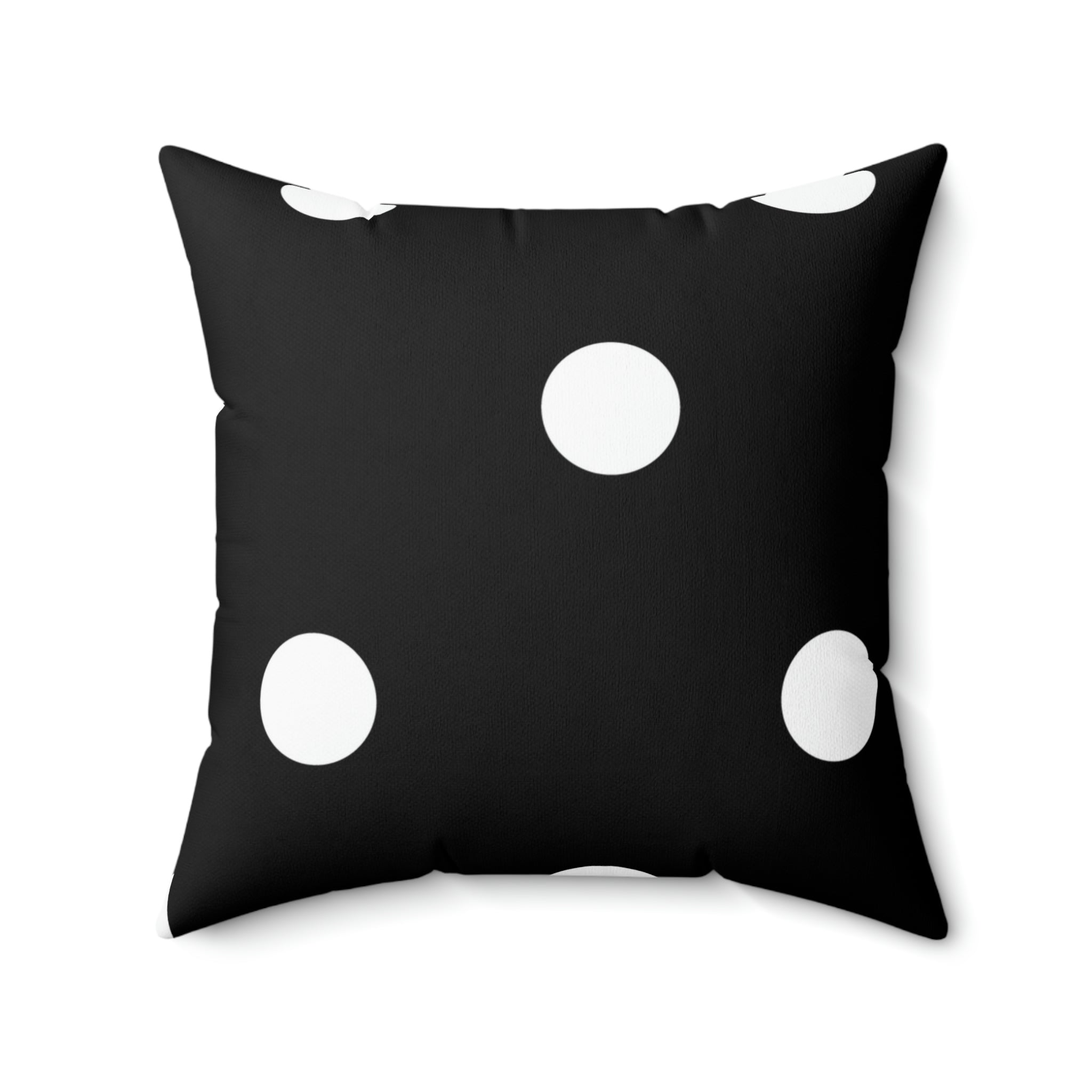 Black and White Polka Dot Square Pillow Home Decor Pink Sweetheart