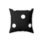 Black and White Polka Dot Square Pillow Home Decor Pink Sweetheart