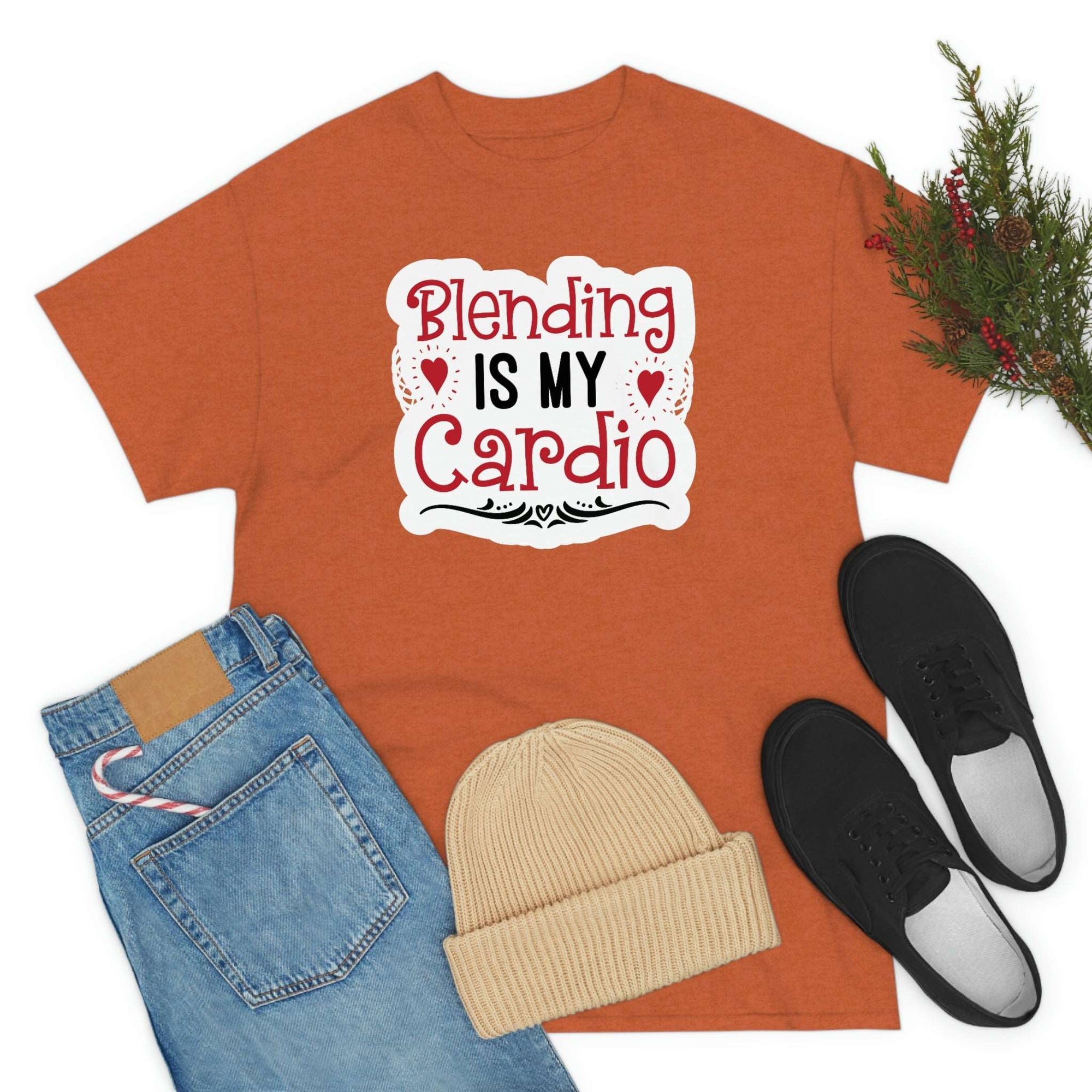 Blending is My Cardio Cotton Tee T-Shirt Pink Sweetheart