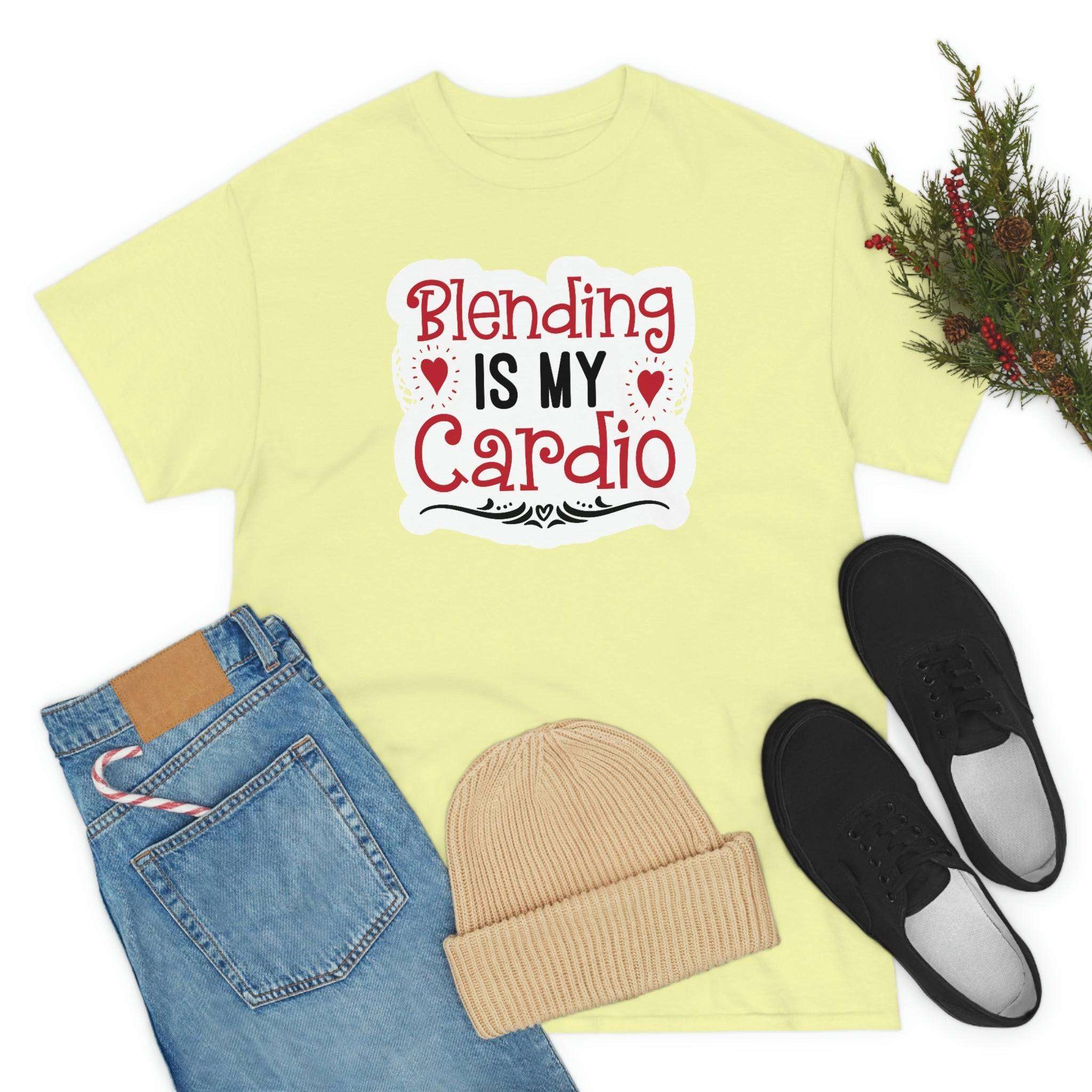Blending is My Cardio Cotton Tee T-Shirt Pink Sweetheart