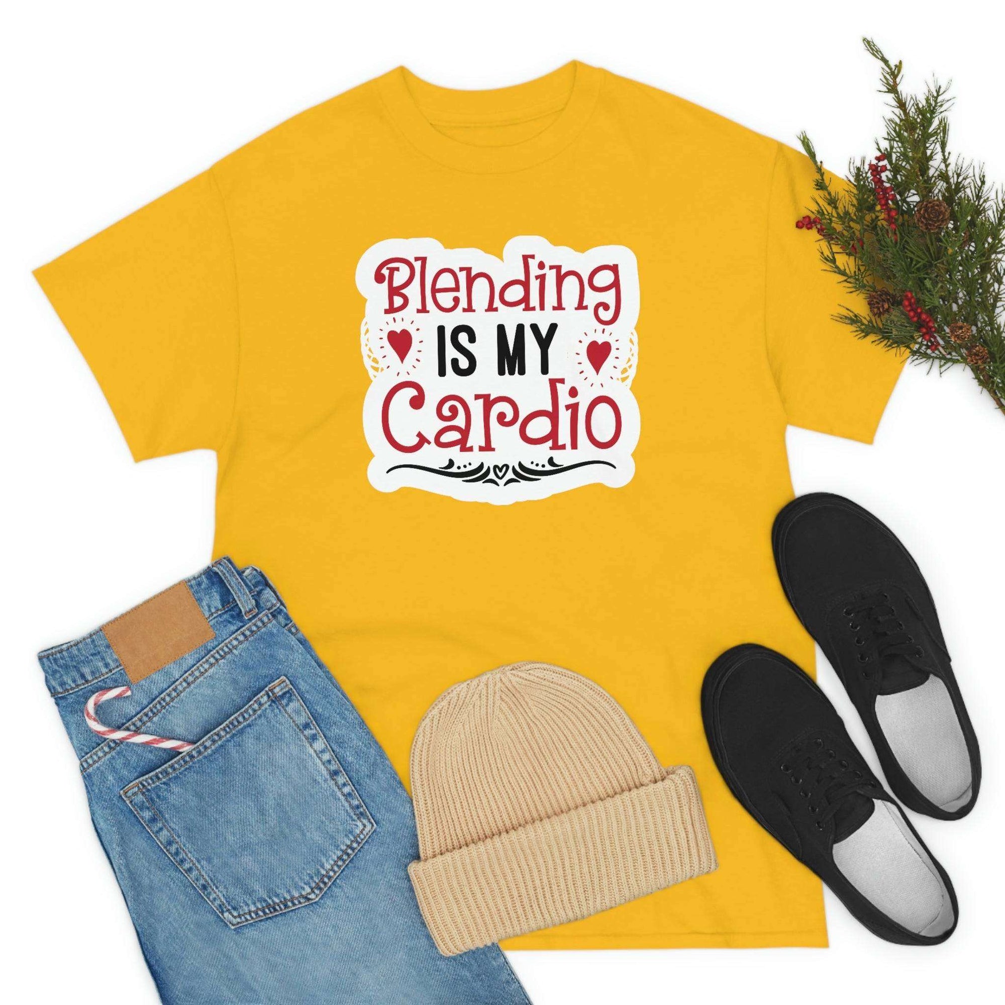 Blending is My Cardio Cotton Tee T-Shirt Pink Sweetheart