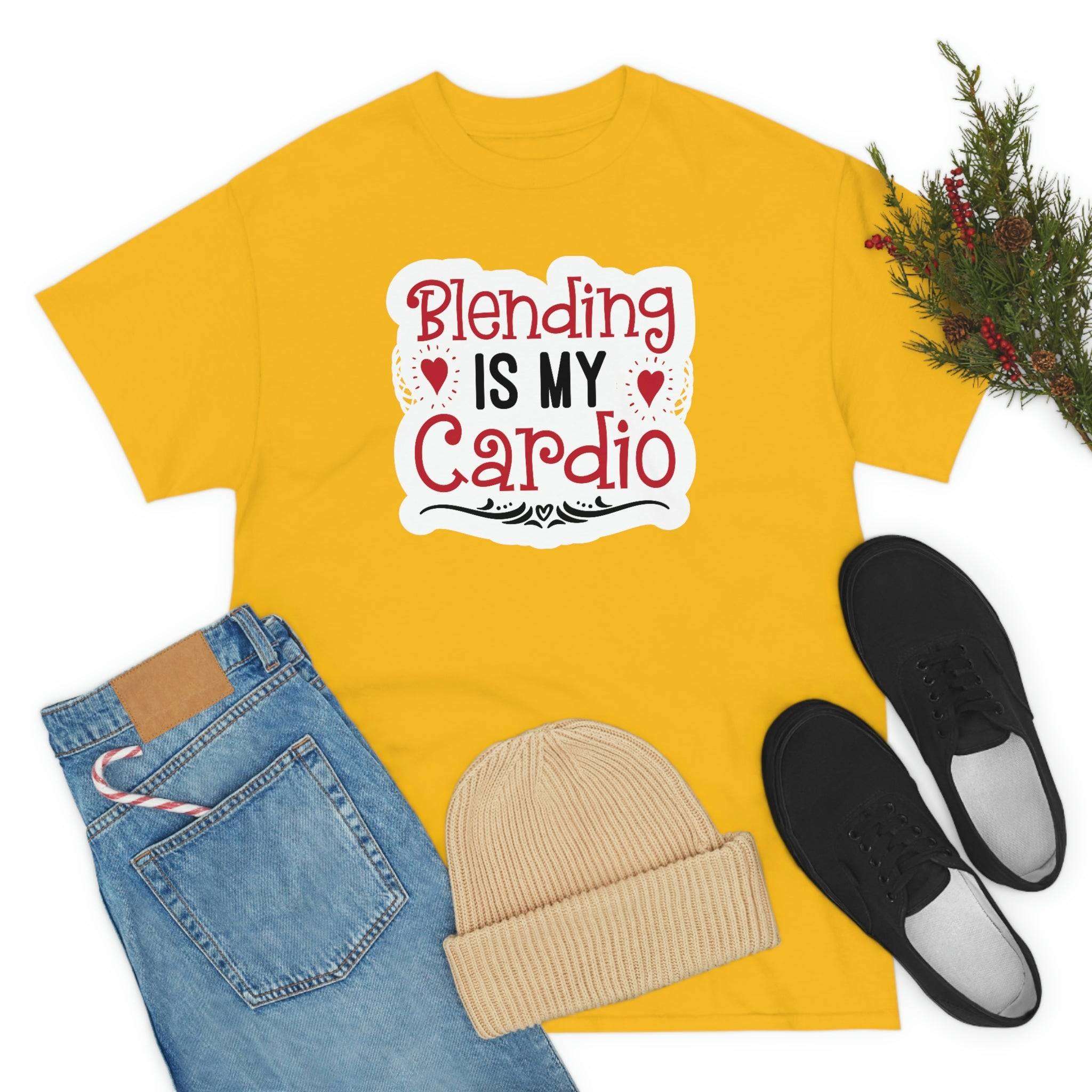 Blending is My Cardio Cotton Tee T-Shirt Pink Sweetheart