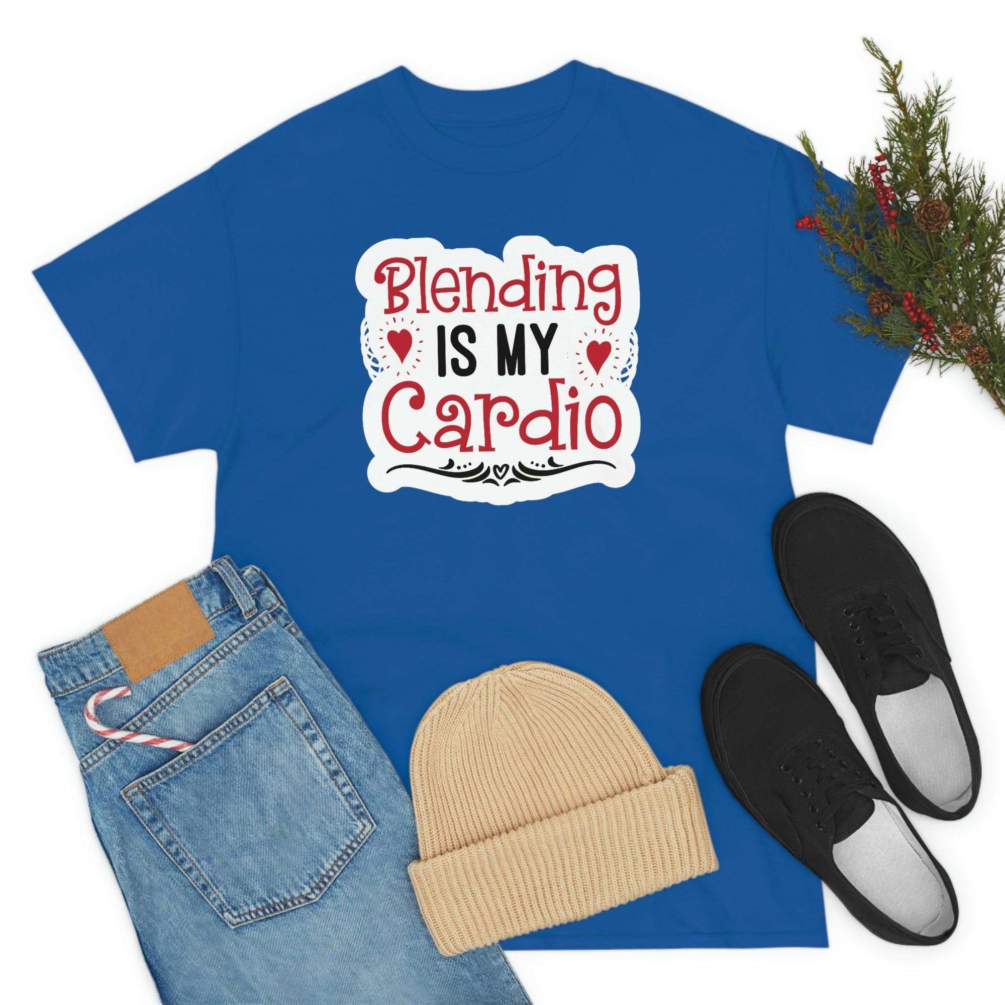 Blending is My Cardio Cotton Tee T-Shirt Pink Sweetheart