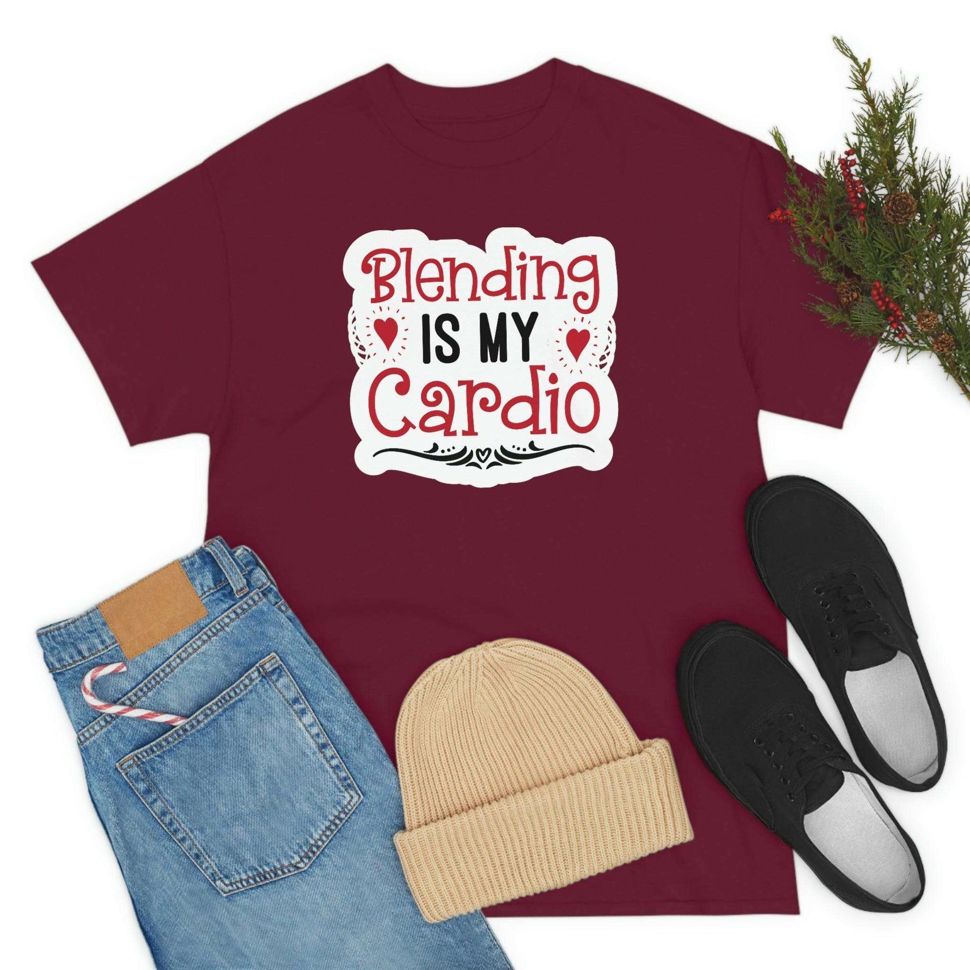 Blending is My Cardio Cotton Tee T-Shirt Pink Sweetheart