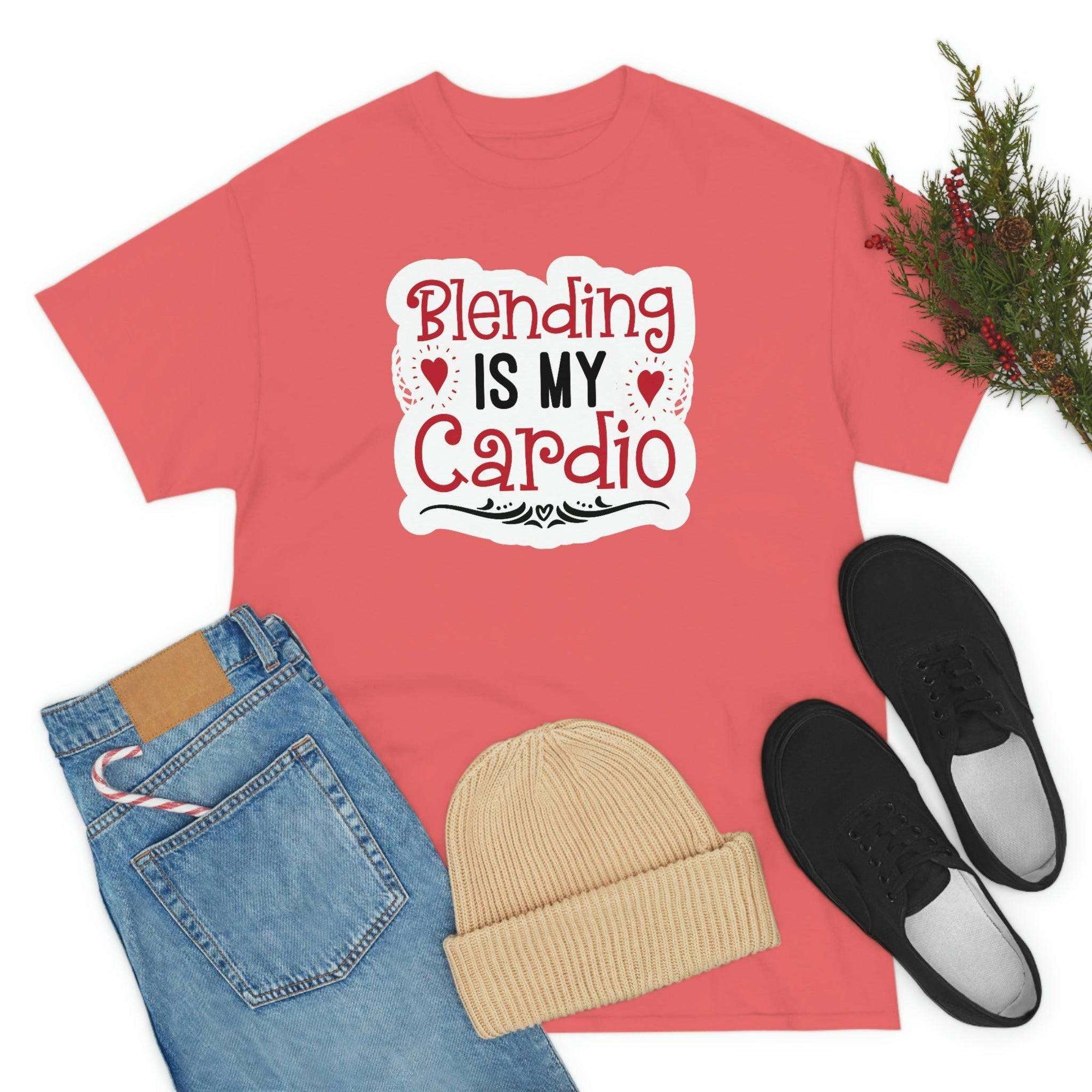 Blending is My Cardio Cotton Tee T-Shirt Pink Sweetheart
