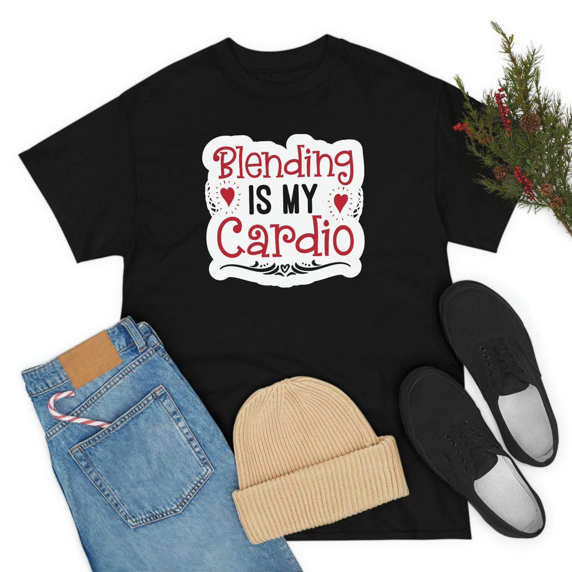 Blending is My Cardio Cotton Tee T-Shirt Pink Sweetheart