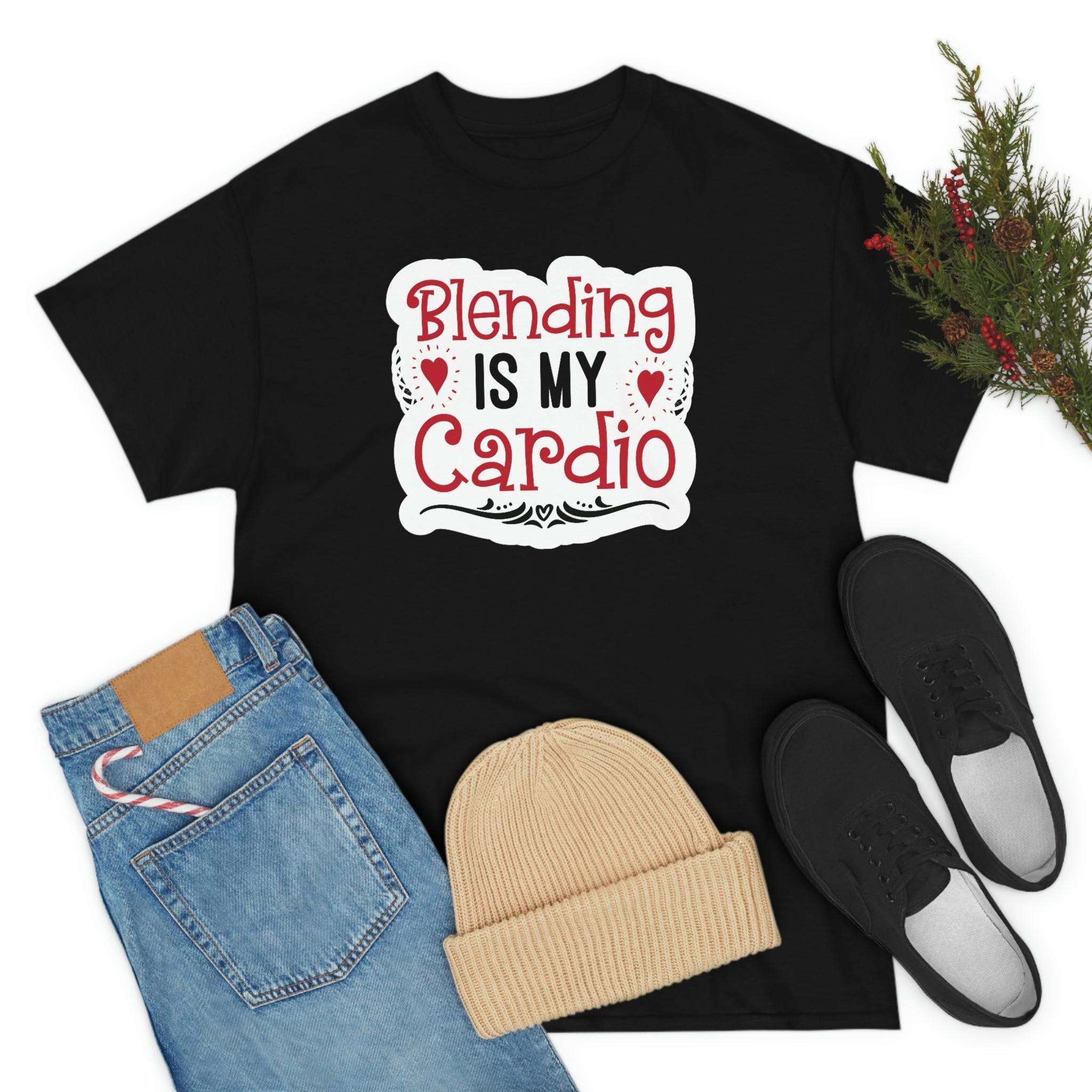 Blending is My Cardio Cotton Tee T-Shirt Pink Sweetheart
