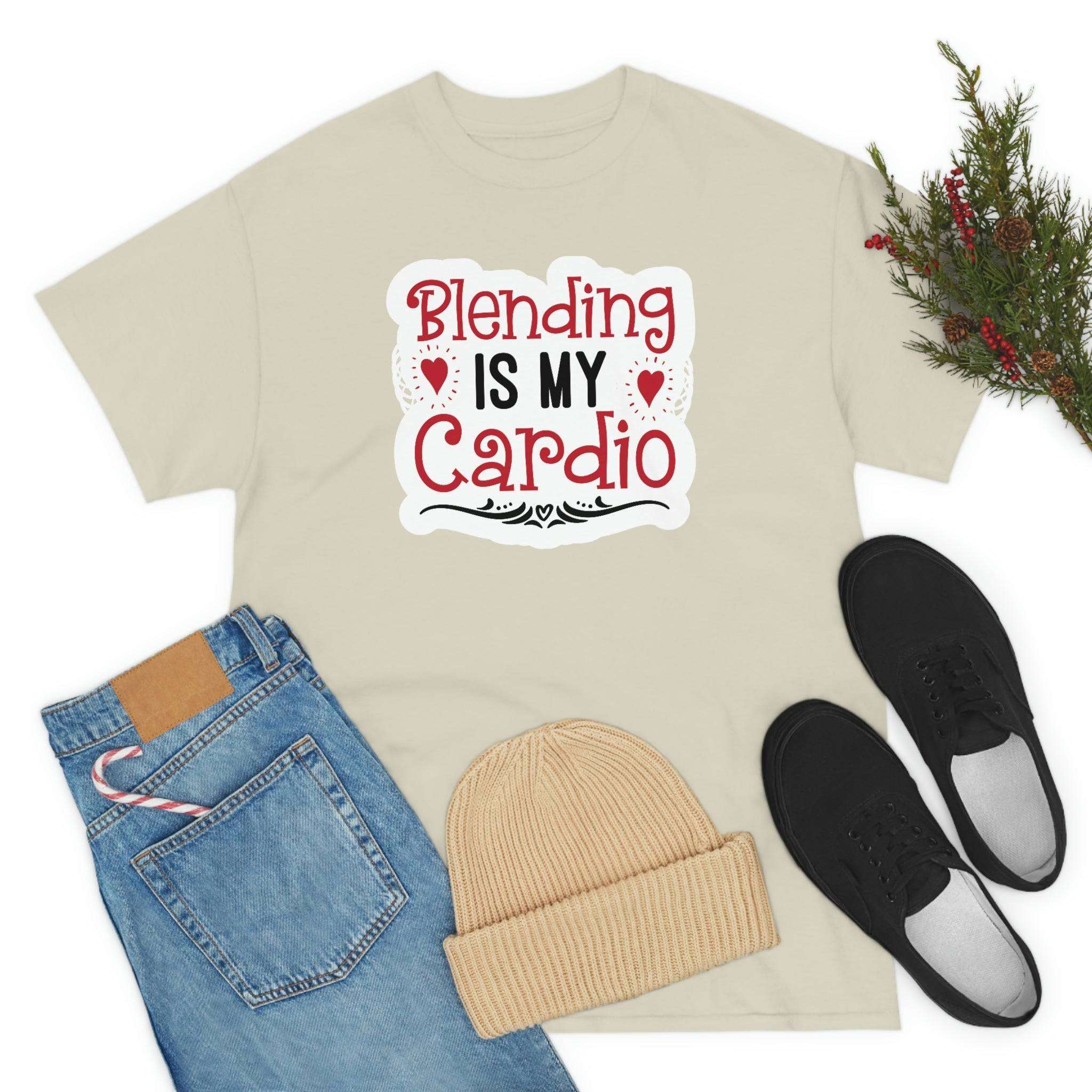 Blending is My Cardio Cotton Tee T-Shirt Pink Sweetheart