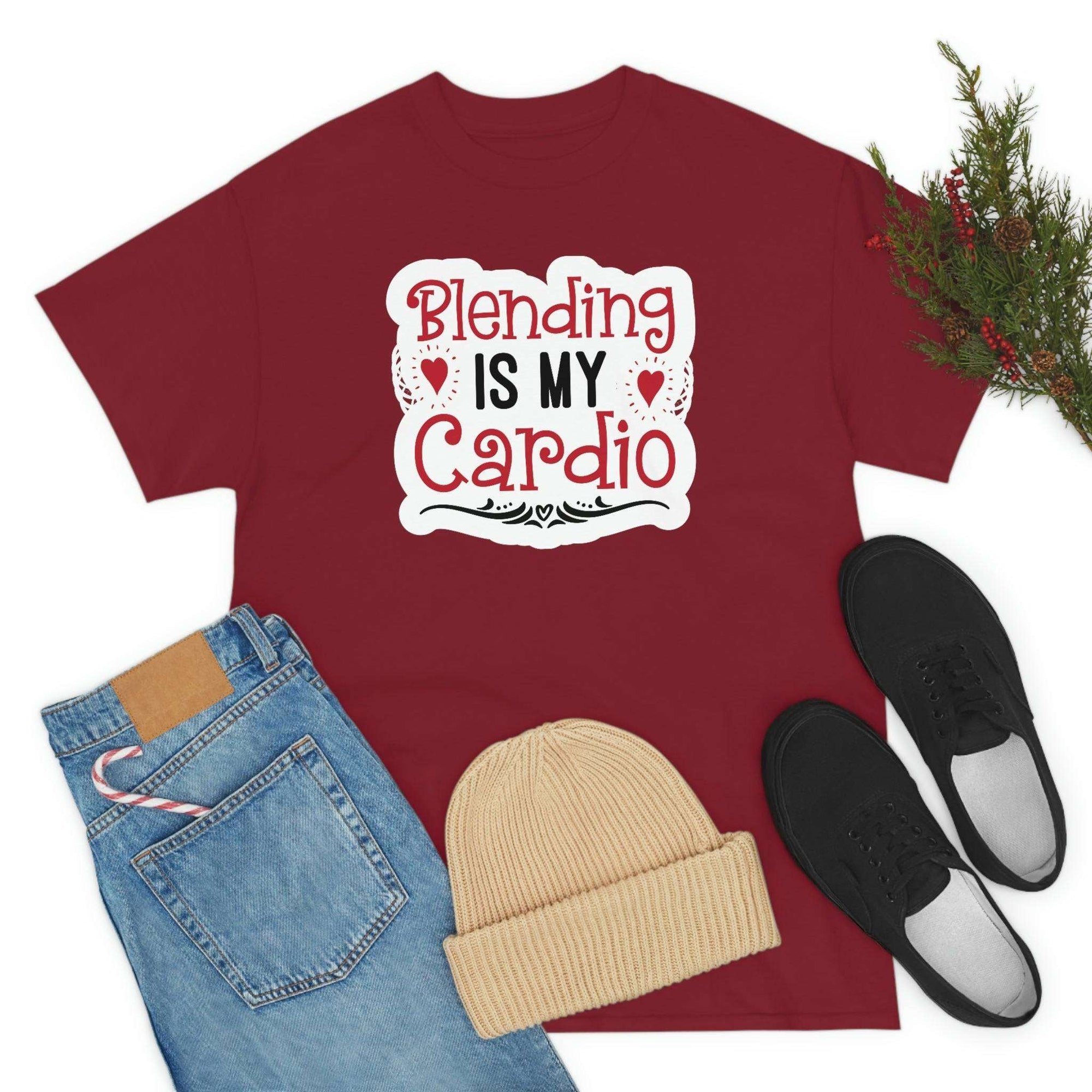 Blending is My Cardio Cotton Tee T-Shirt Pink Sweetheart