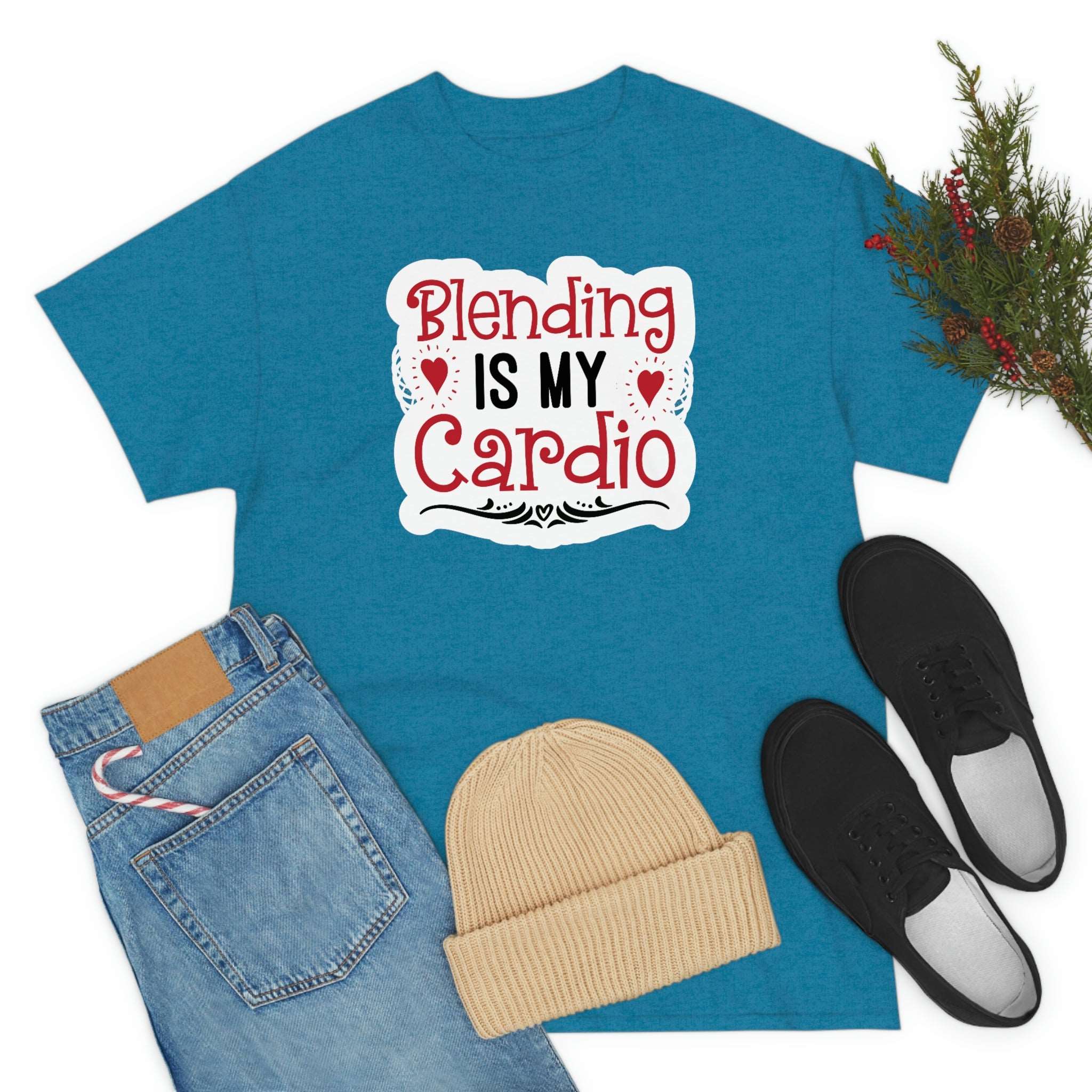 Blending is My Cardio Cotton Tee T-Shirt Pink Sweetheart