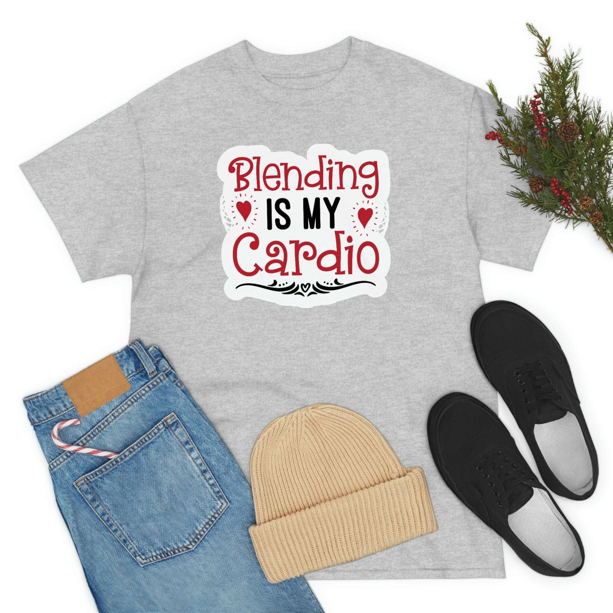 Blending is My Cardio Cotton Tee T-Shirt Pink Sweetheart