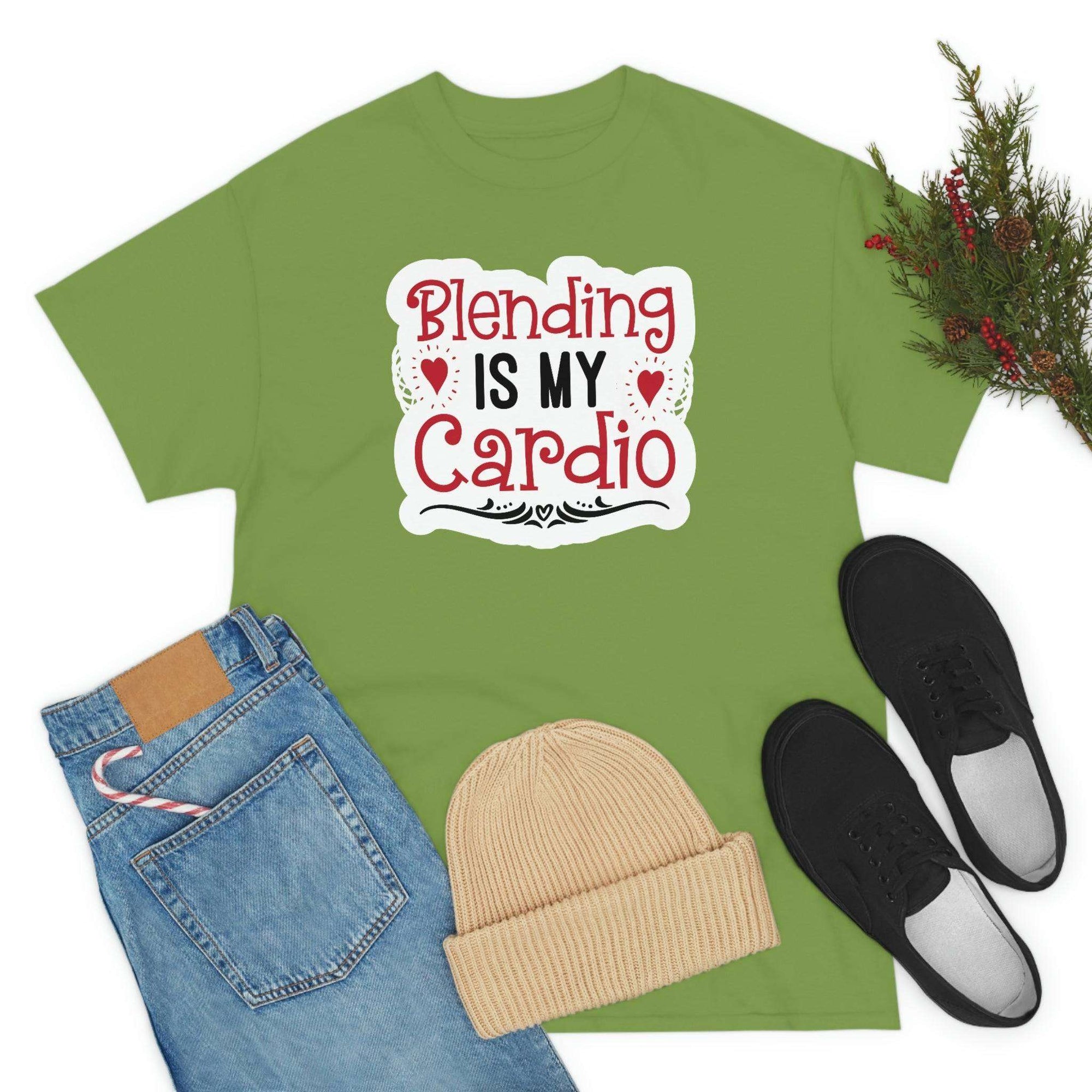 Blending is My Cardio Cotton Tee T-Shirt Pink Sweetheart
