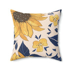 Blooming Sunflower Square Pillow Home Decor Pink Sweetheart