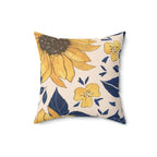 Blooming Sunflower Square Pillow Home Decor Pink Sweetheart