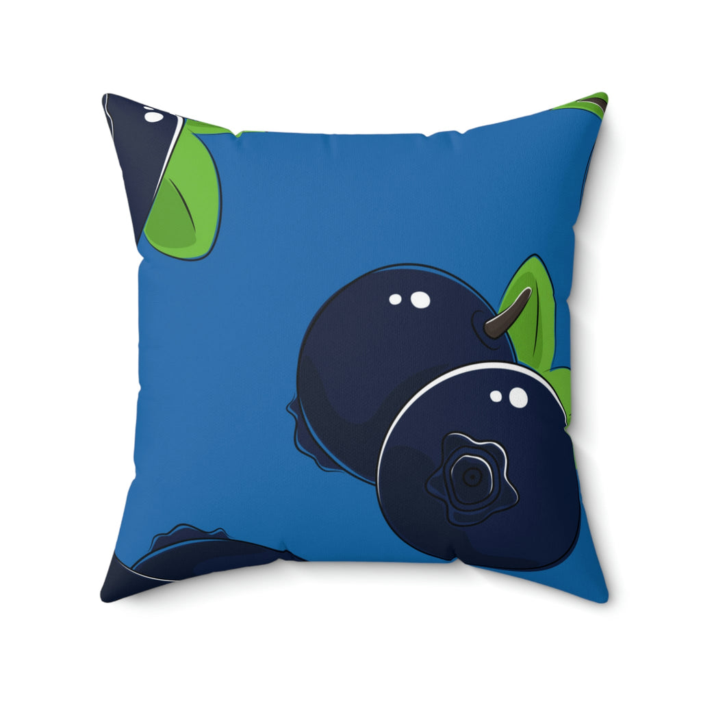 Bold Blueberries Square Pillow Home Decor Pink Sweetheart