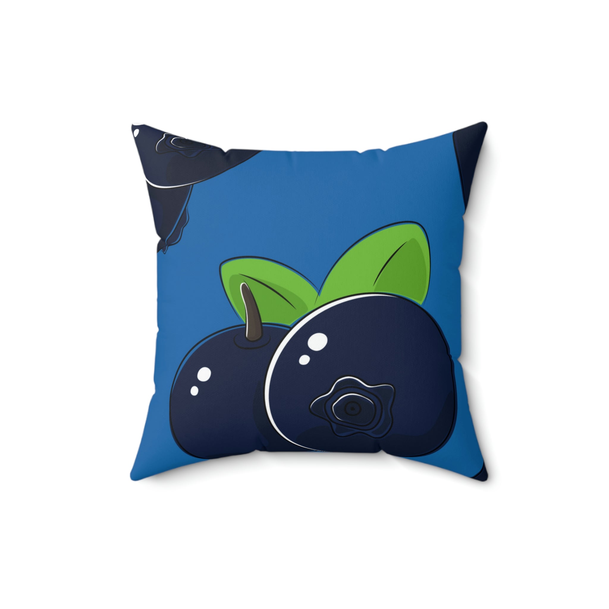 Bold Blueberries Square Pillow Home Decor Pink Sweetheart