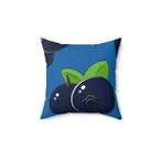 Bold Blueberries Square Pillow Home Decor Pink Sweetheart
