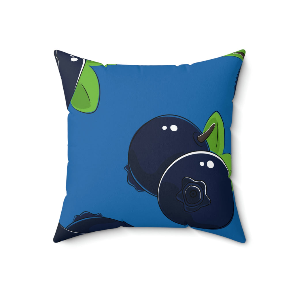 Bold Blueberries Square Pillow Home Decor Pink Sweetheart