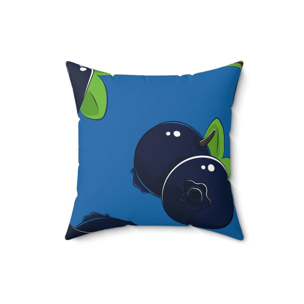 Bold Blueberries Square Pillow Home Decor Pink Sweetheart