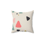 Broken Pieces Square Pillow Home Decor Pink Sweetheart