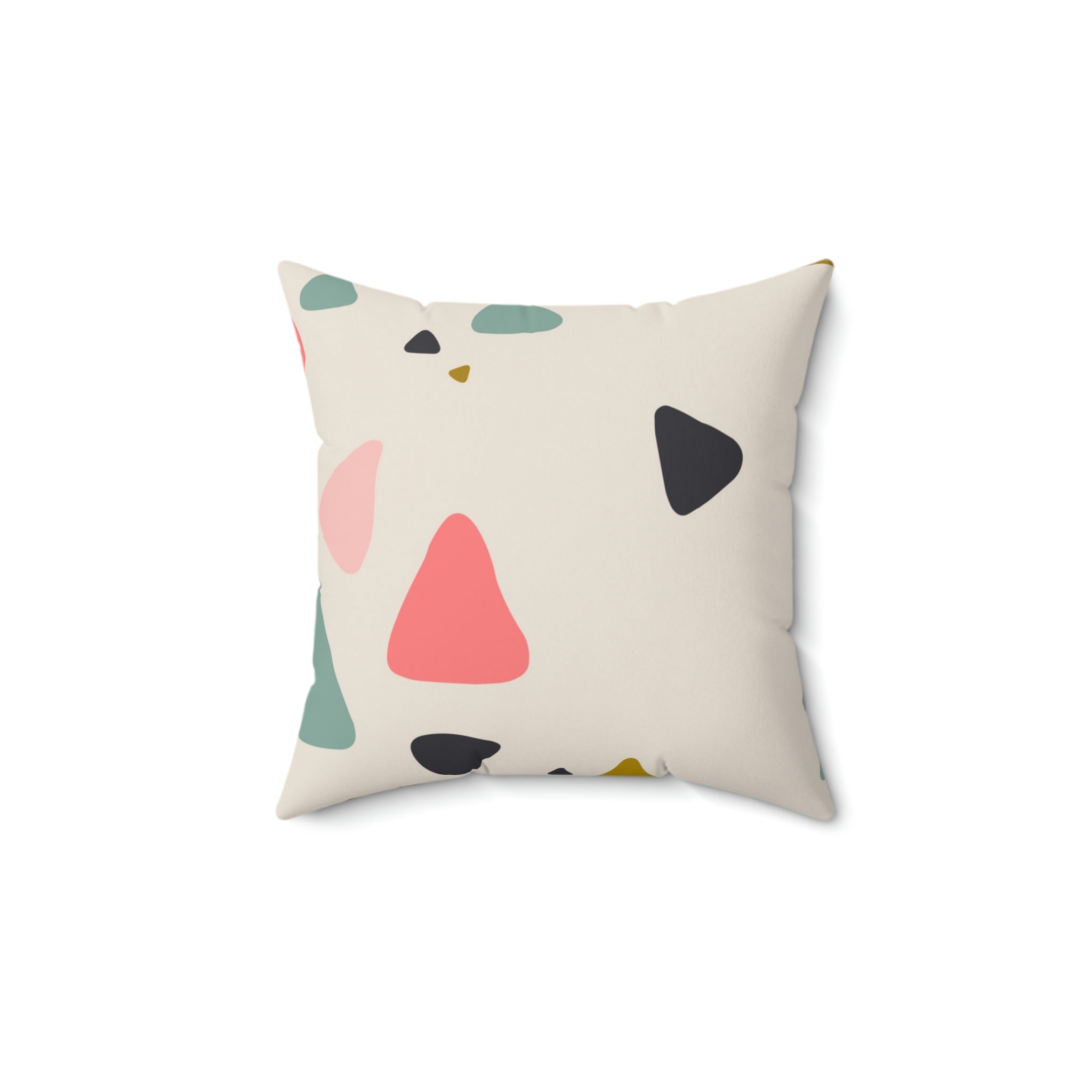 Broken Pieces Square Pillow Home Decor Pink Sweetheart