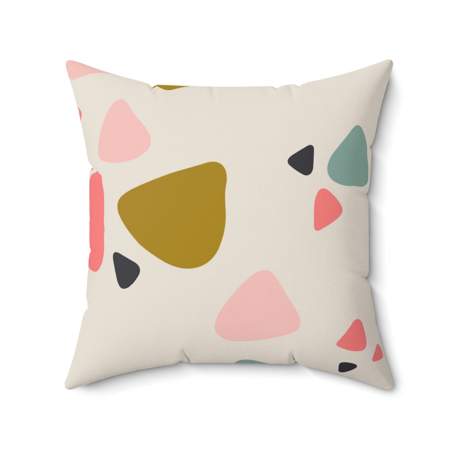 Broken Pieces Square Pillow Home Decor Pink Sweetheart
