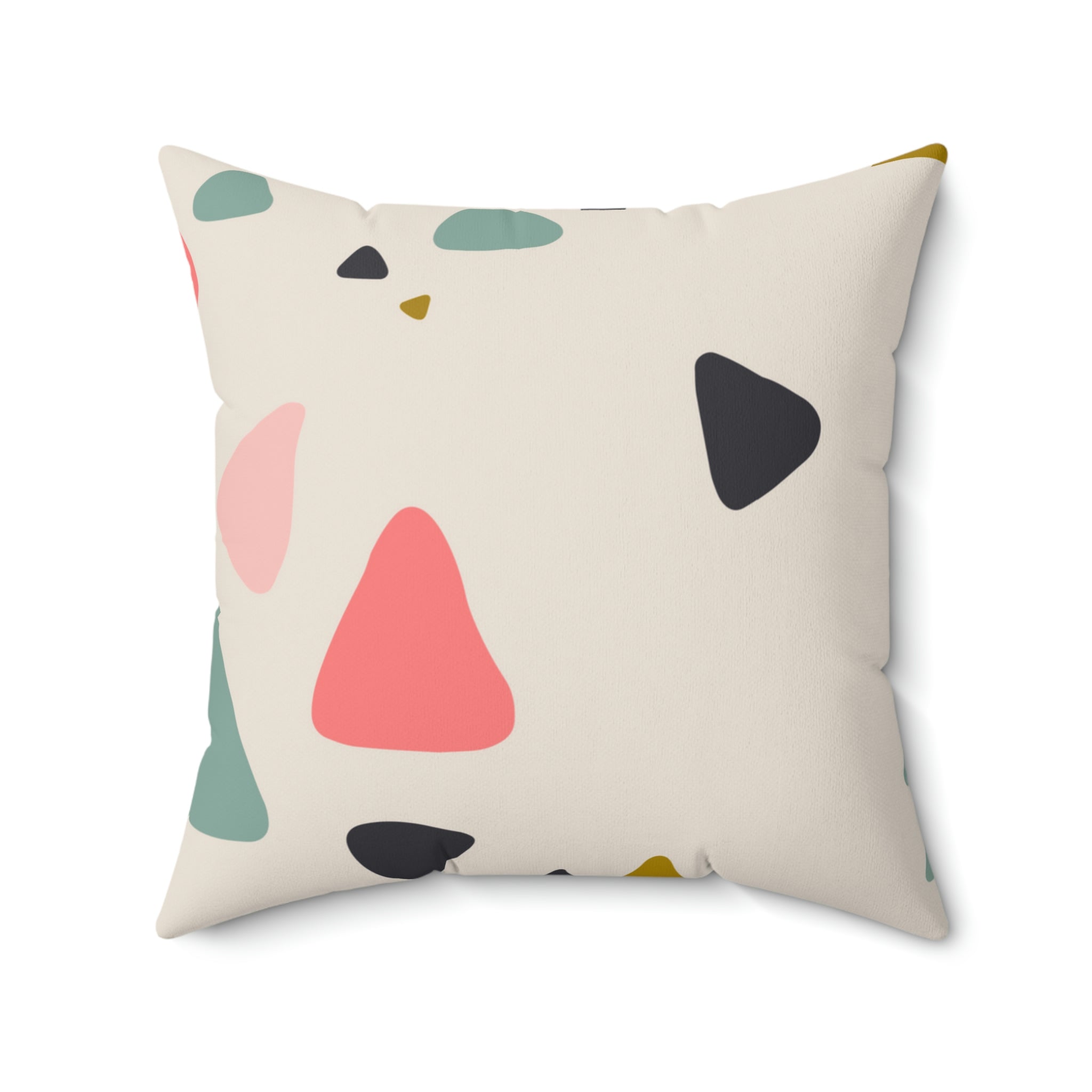 Broken Pieces Square Pillow Home Decor Pink Sweetheart