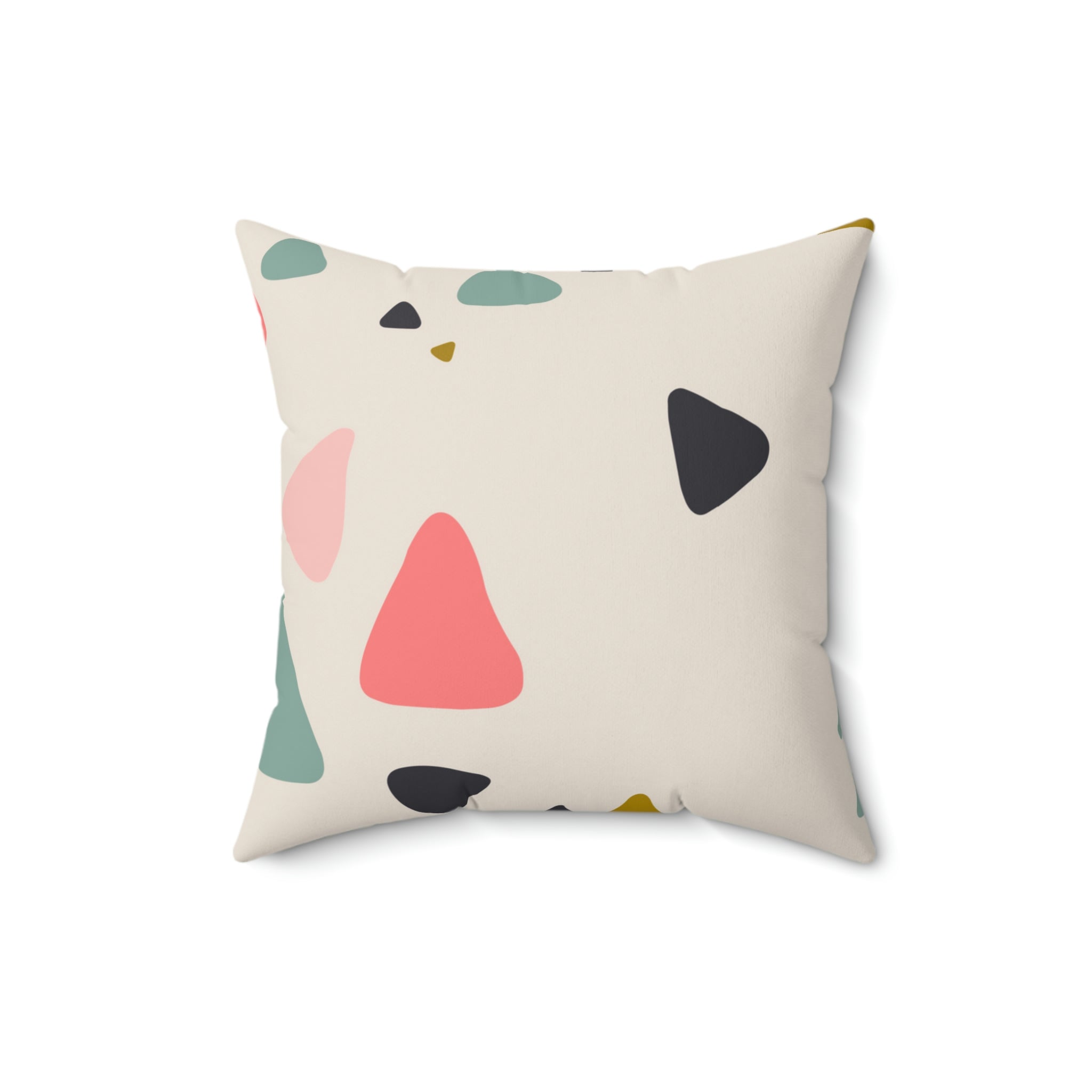 Broken Pieces Square Pillow Home Decor Pink Sweetheart