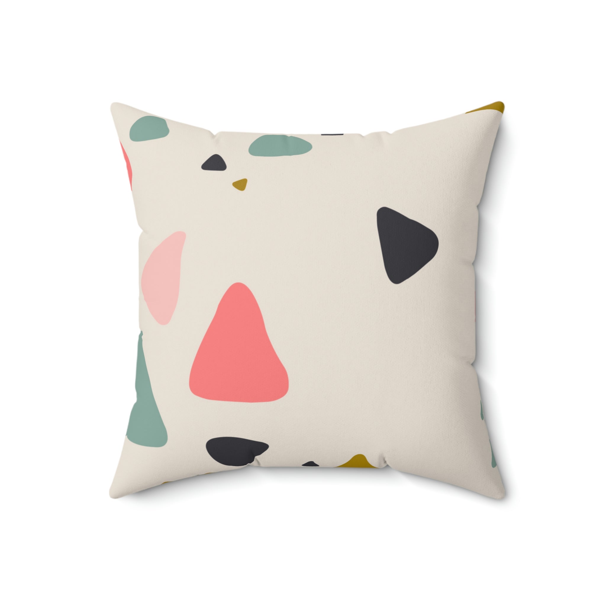 Broken Pieces Square Pillow Home Decor Pink Sweetheart
