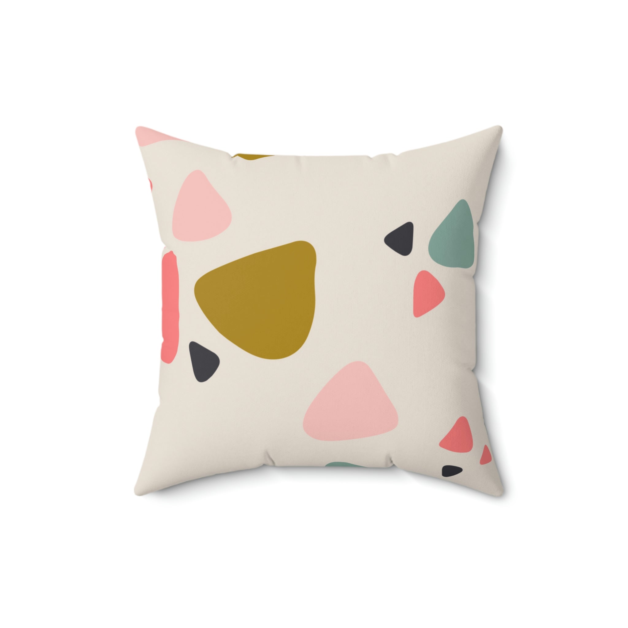 Broken Pieces Square Pillow Home Decor Pink Sweetheart
