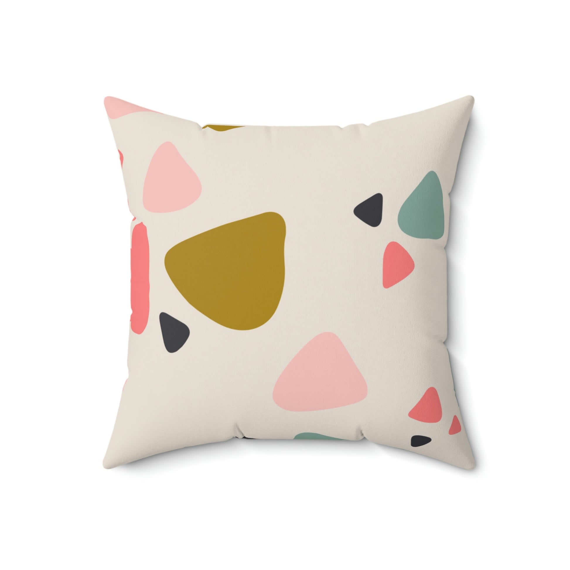 Broken Pieces Square Pillow Home Decor Pink Sweetheart