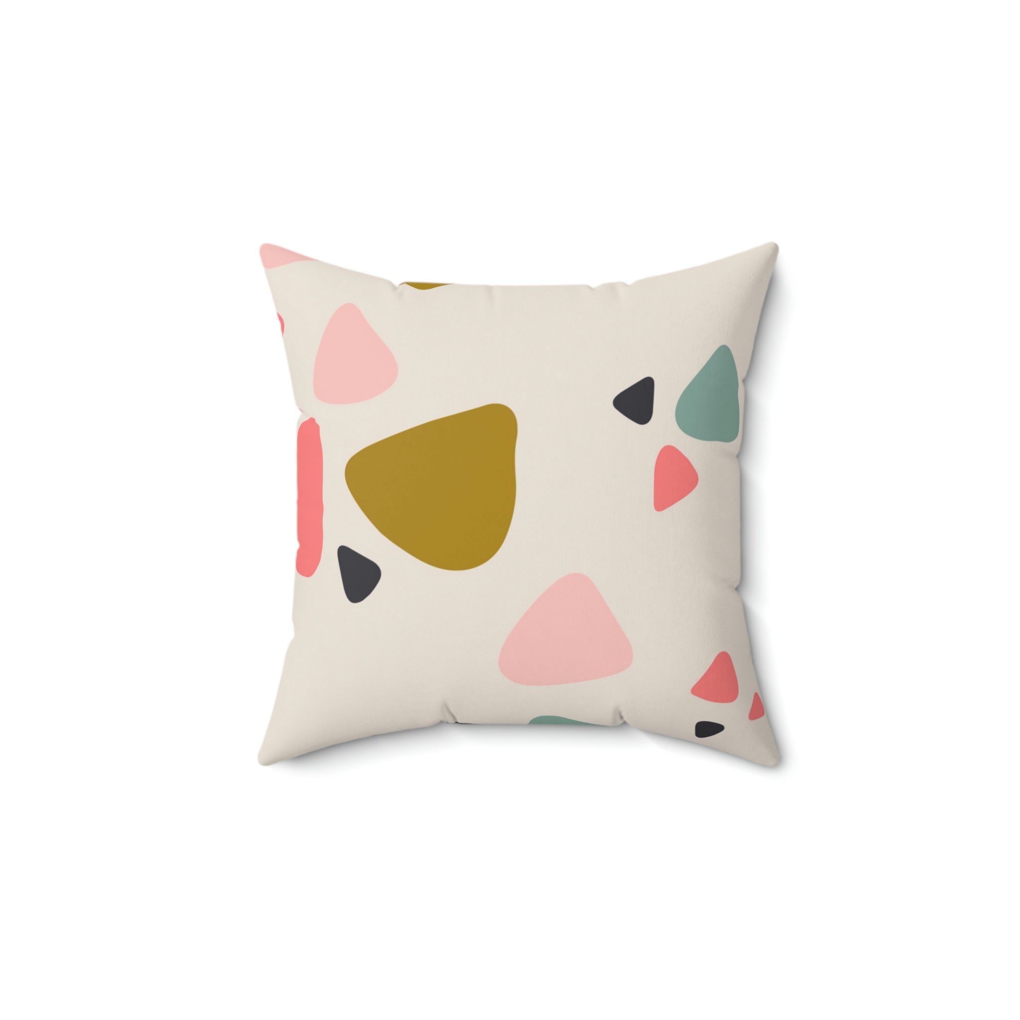Broken Pieces Square Pillow Home Decor Pink Sweetheart