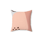 Brown Boho Vibes Square Pillow Home Decor Pink Sweetheart