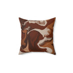 Brownie Mix Square Pillow Home Decor Pink Sweetheart