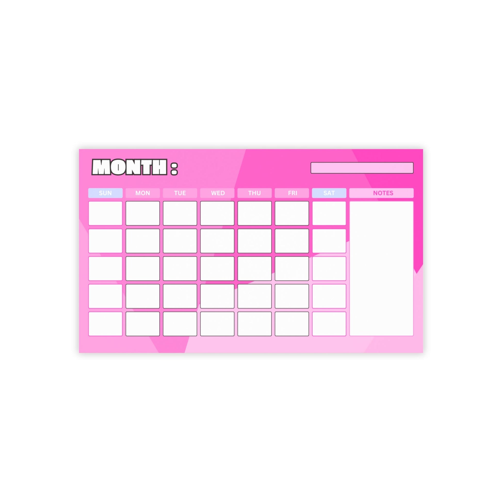 Bubblegum Dreams Calendar Post-it® Note Pad Paper products Pink Sweetheart