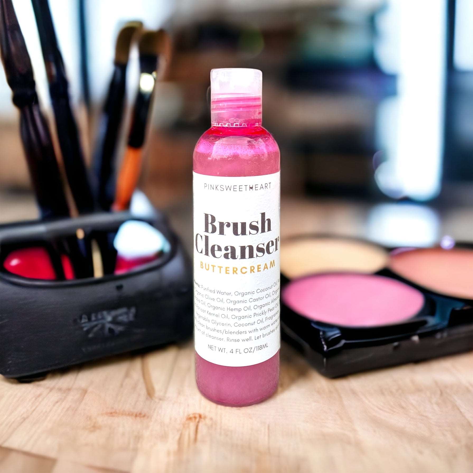 Buttercream Makeup Brush Cleanser Makeup Brushes Pink Sweetheart