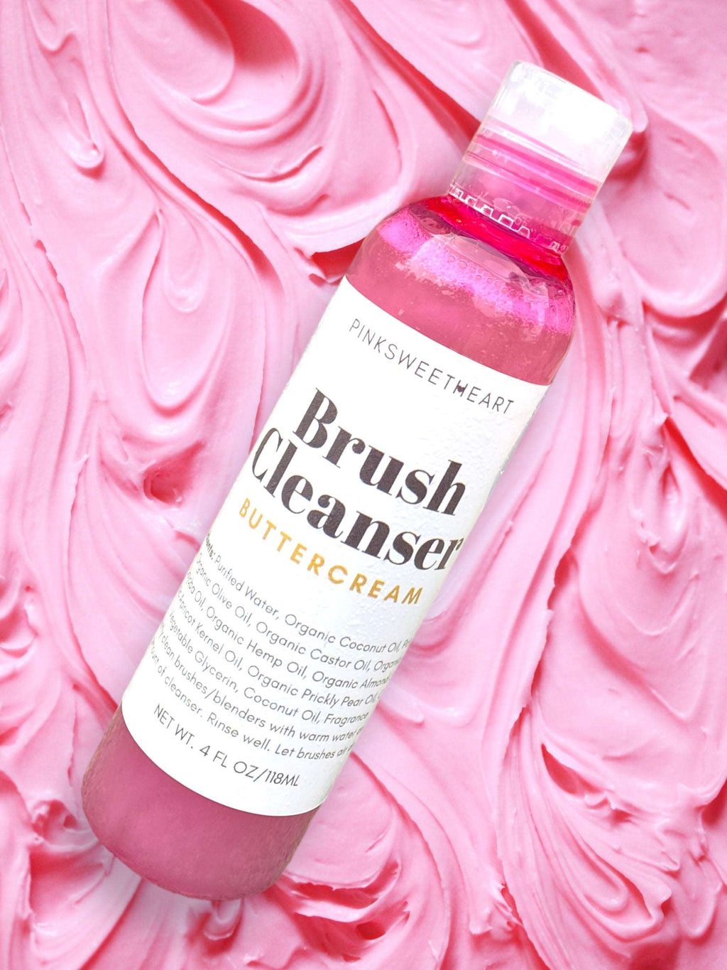 Buttercream Makeup Brush Cleanser Makeup Brushes Pink Sweetheart