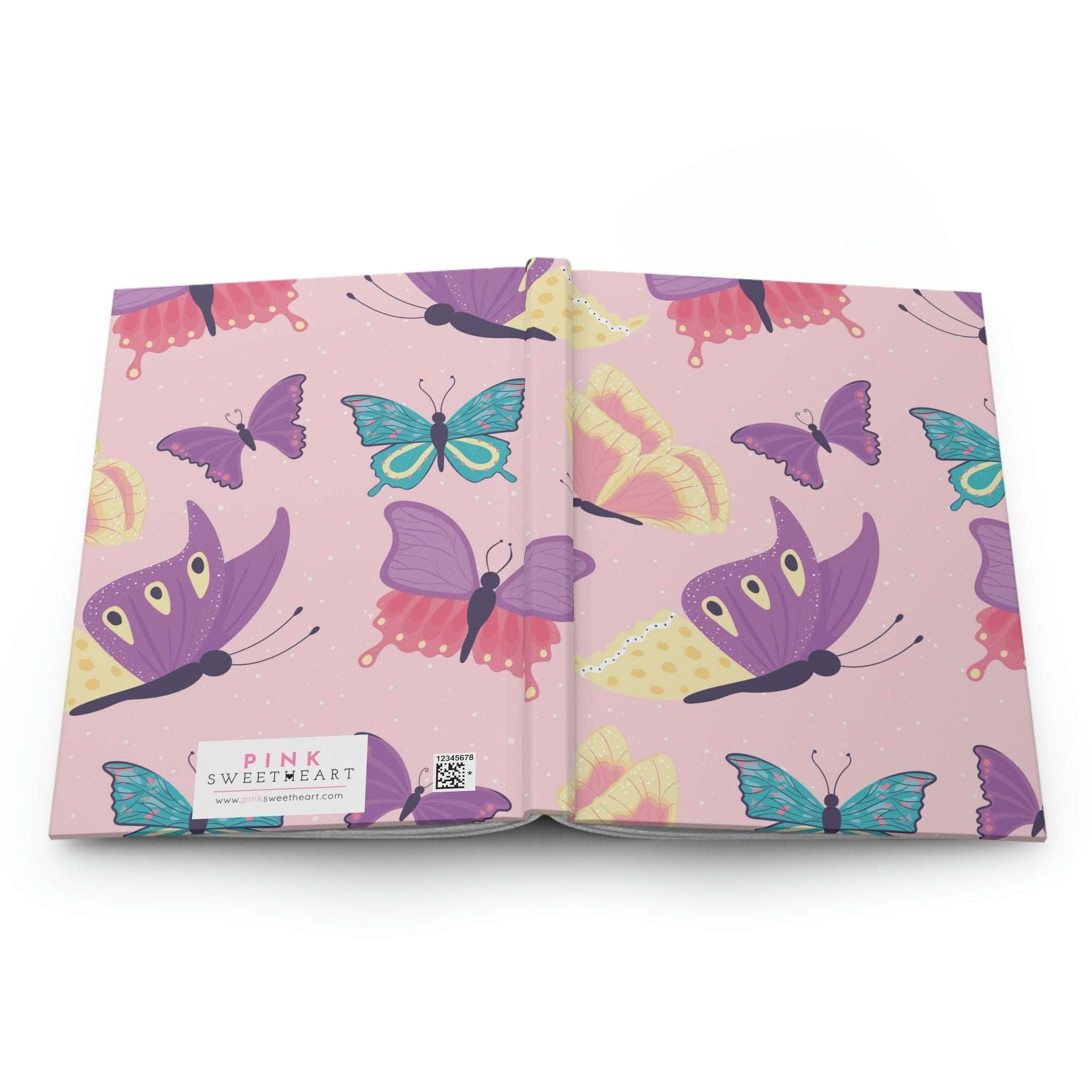 Butterfly Dreams Hardcover Matte Journal Paper products Pink Sweetheart