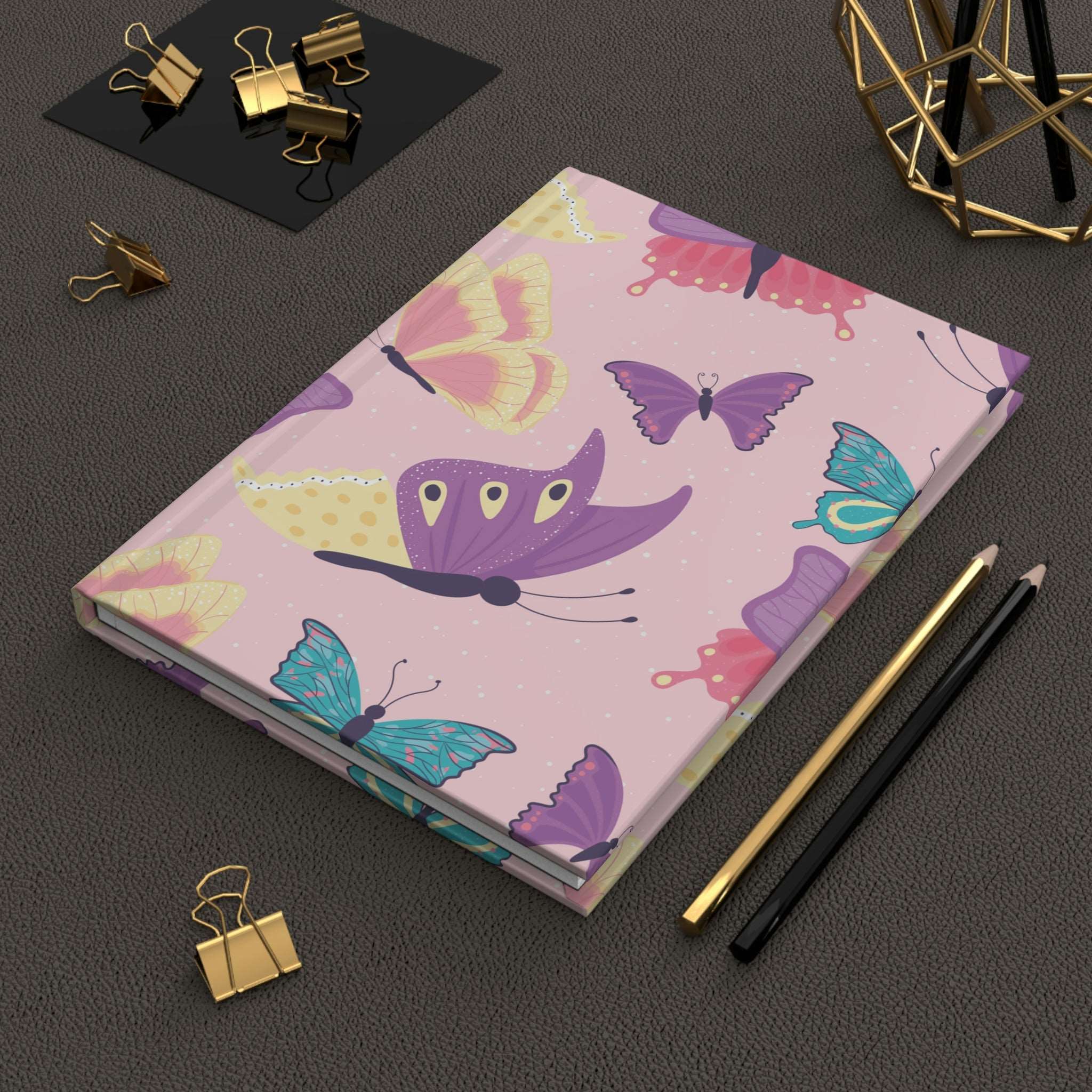 Butterfly Dreams Hardcover Matte Journal Paper products Pink Sweetheart
