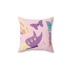 Butterfly Skies Square Pillow Home Decor Pink Sweetheart
